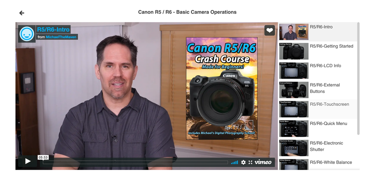 canon beginners course